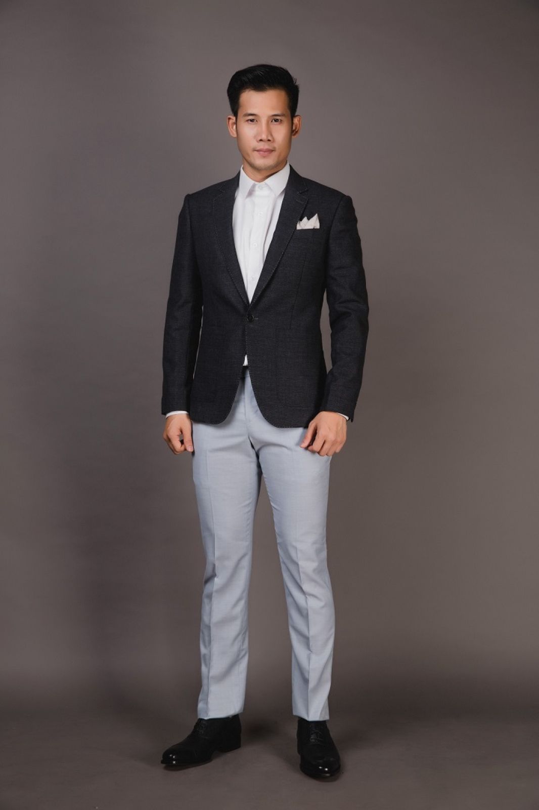 Crosshatch Dark Grey Blazer